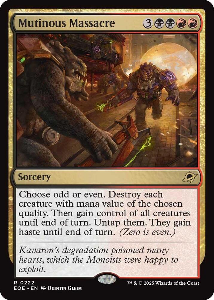 Mutinous Massacre 222/276 (Edge of Eternities)  - Foil | Good Games Modbury