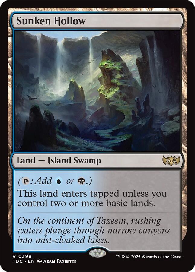 Sunken Hollow 398 (Commander: Tarkir: Dragonstorm)  | Good Games Modbury