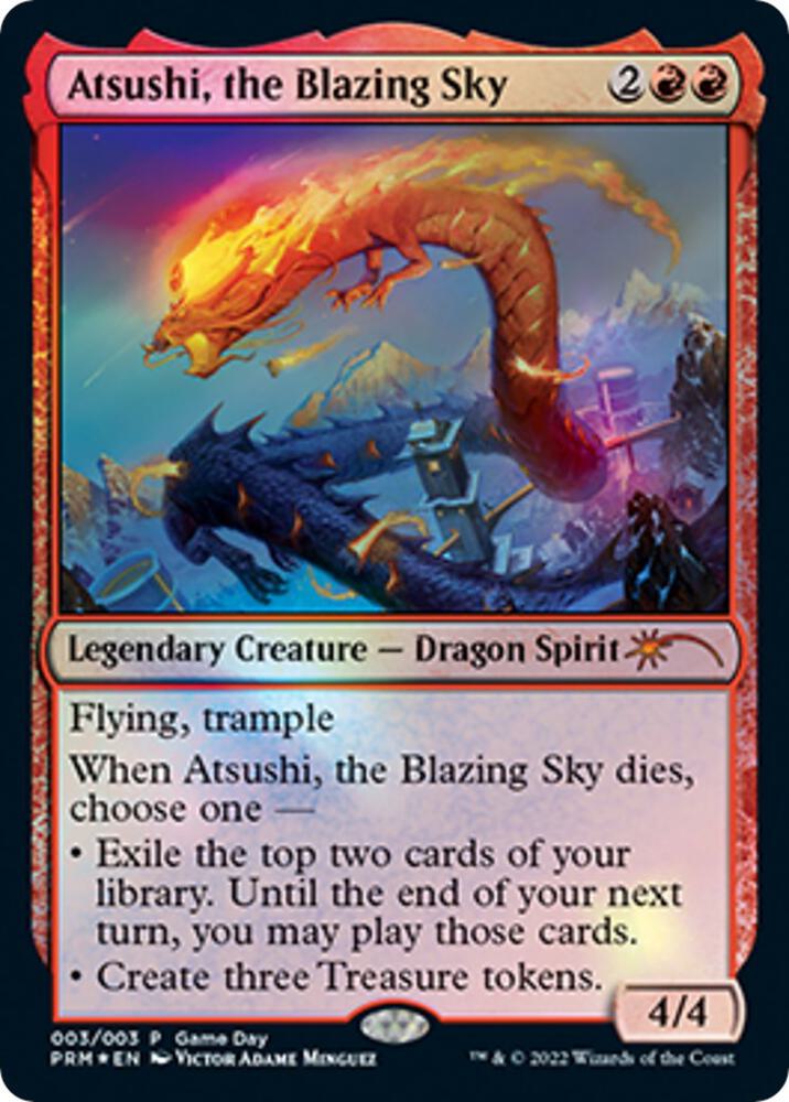 Atsushi, the Blazing Sky 3/6 (Game Day & Store Championship Promos)  - Foil | Good Games Modbury