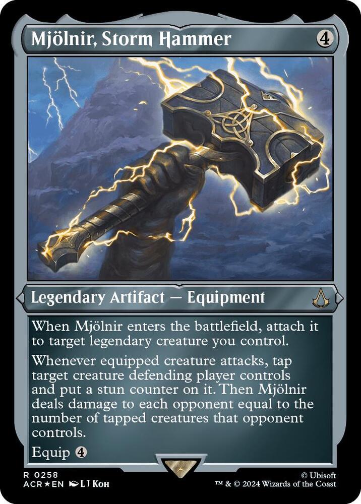 Mjölnir, Storm Hammer 258 (Universes Beyond: Assassin's Creed)  - Etched Foil | Good Games Modbury