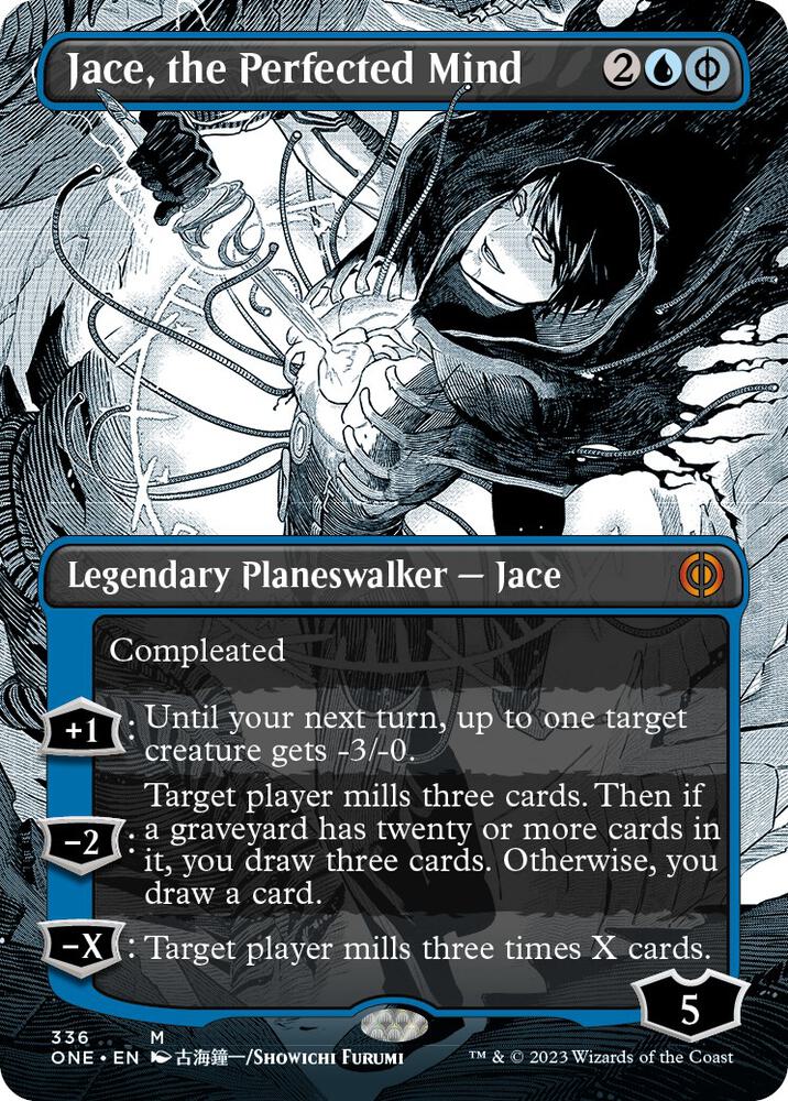 Jace, the Perfected Mind 336/271 (Phyrexia: All Will Be One)  - Borderless | Good Games Modbury