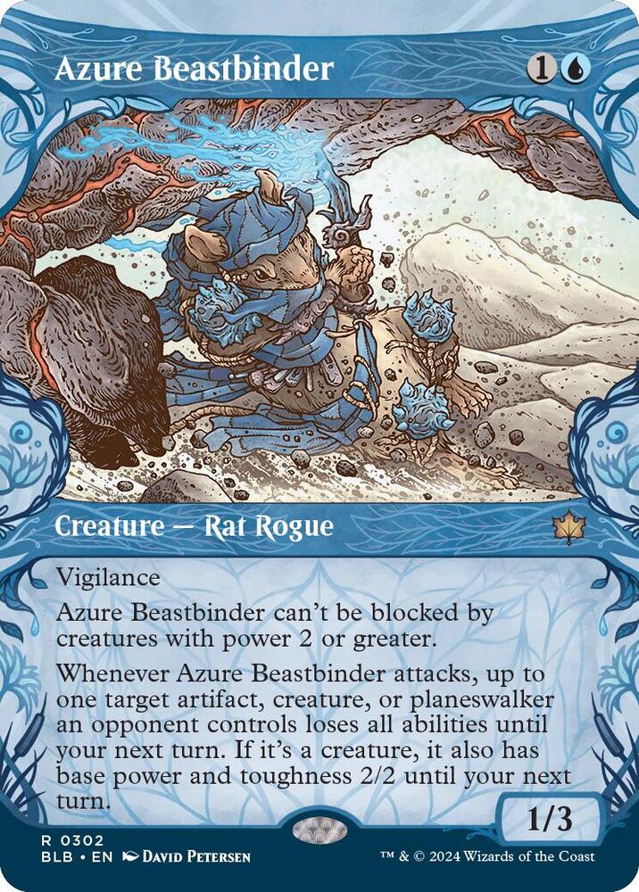 Azure Beastbinder 302 (Bloomburrow)  - Showcase Foil | Good Games Modbury