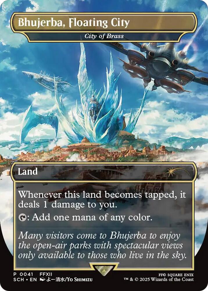 Bhujerba Floating City// City of Brass 41/49 (Game Day & Store Championship Promos)  - Borderless Foil | Good Games Modbury