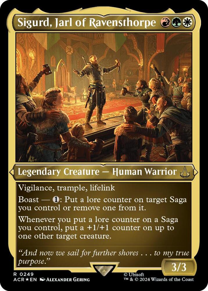Sigurd, Jarl of Ravensthorpe 249 (Universes Beyond: Assassin's Creed)  - Etched Foil | Good Games Modbury