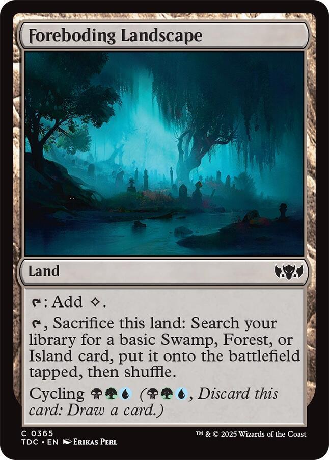 Foreboding Landscape 365 (Commander: Tarkir: Dragonstorm)  | Good Games Modbury