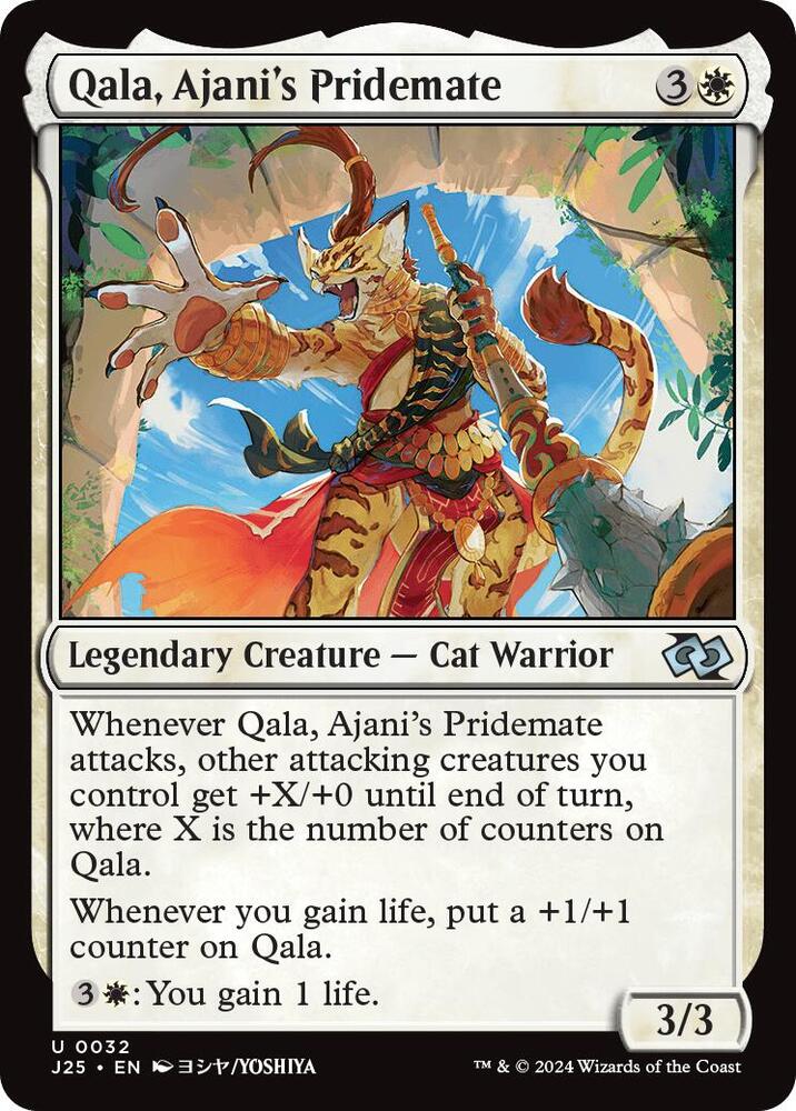 Qala, Ajani's Pridemate 32 (Foundations Jumpstart)  | Good Games Modbury