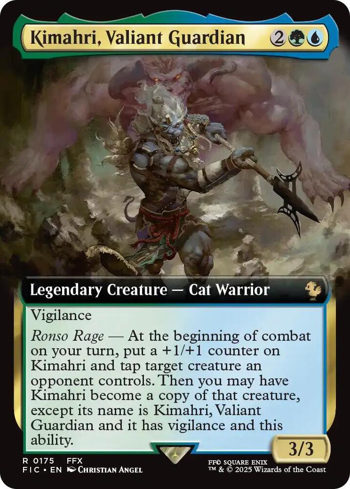 Kimahri, Valiant Guardian 175/100 (Commander: FINAL FANTASY)  - Extended Art Foil | Good Games Modbury
