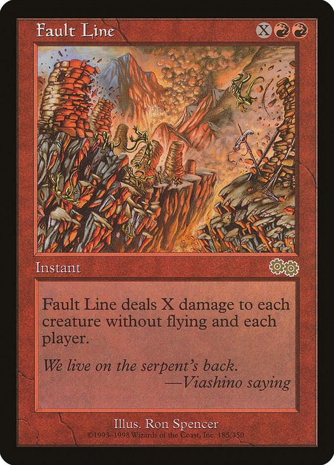 Fault Line 185/350 (Urza's Saga)  | Good Games Modbury