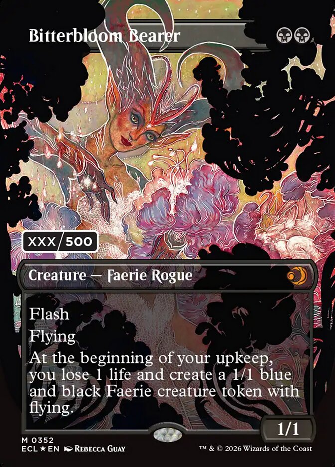 Bitterbloom Bearer 352/273 (Lorwyn Eclipsed)  - Double Rainbow Foil | Good Games Modbury