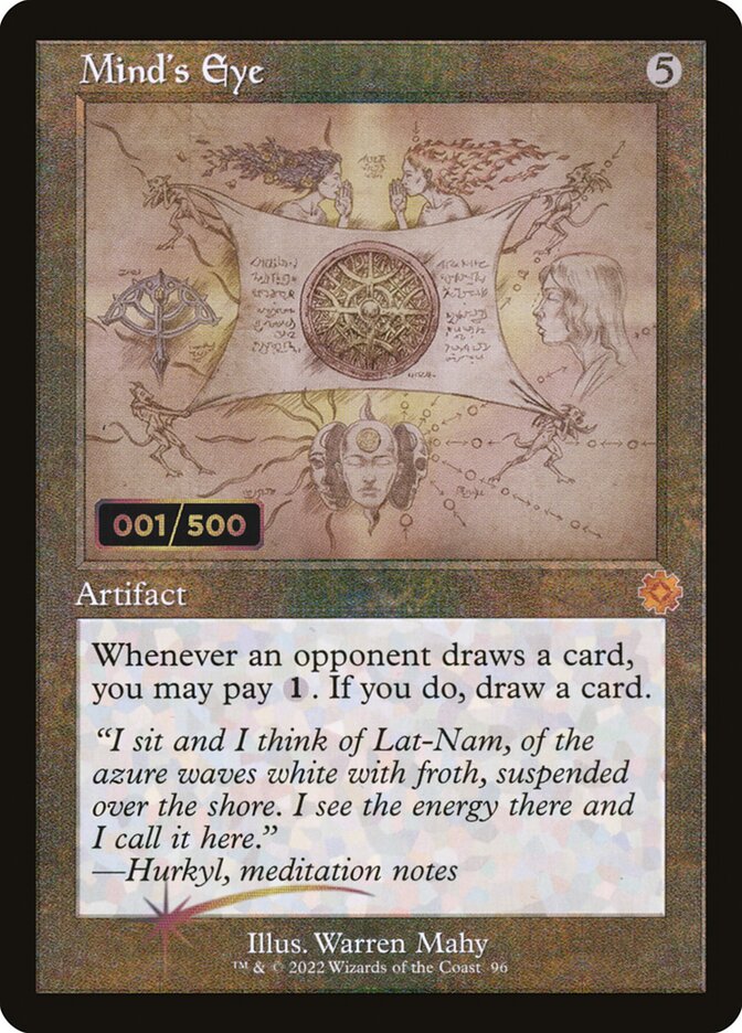 Mind's Eye 96z/63 (The Brothers' War: Retro Frame Artifacts)  - Foil | Good Games Modbury