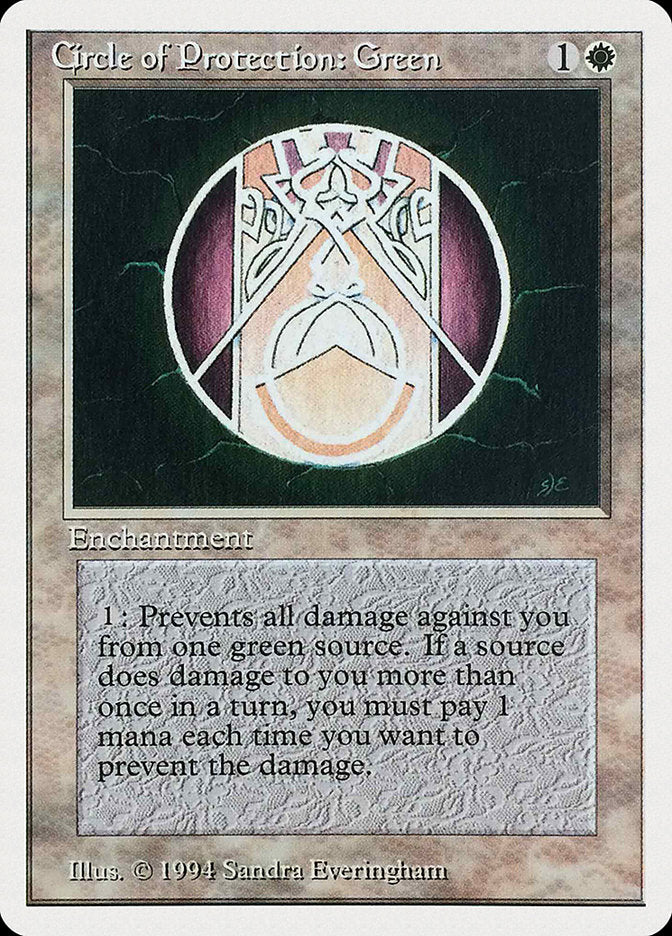 Circle of Protection: Green 11/306 (Summer Magic)  | Good Games Modbury