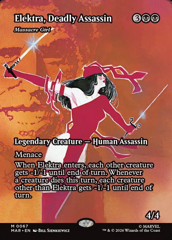 Elektra, Deadly Assassin - Massacre Girl 67 (Marvel Universe Eternal-Legal)  - Borderless | Good Games Modbury