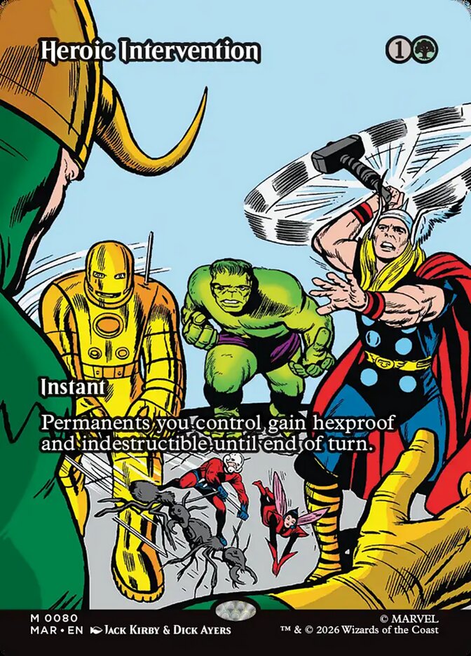 Heroic Intervention 80 (Marvel Universe Eternal-Legal)  - Borderless Foil | Good Games Modbury