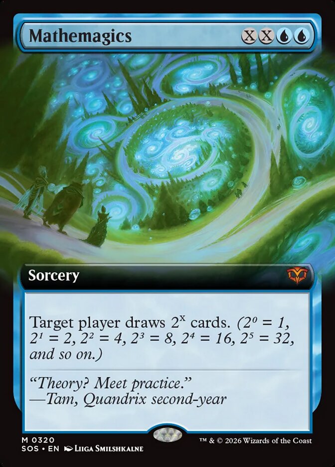 Mathemagics 320 (Secrets of Strixhaven)  - Extended Art Foil | Good Games Modbury