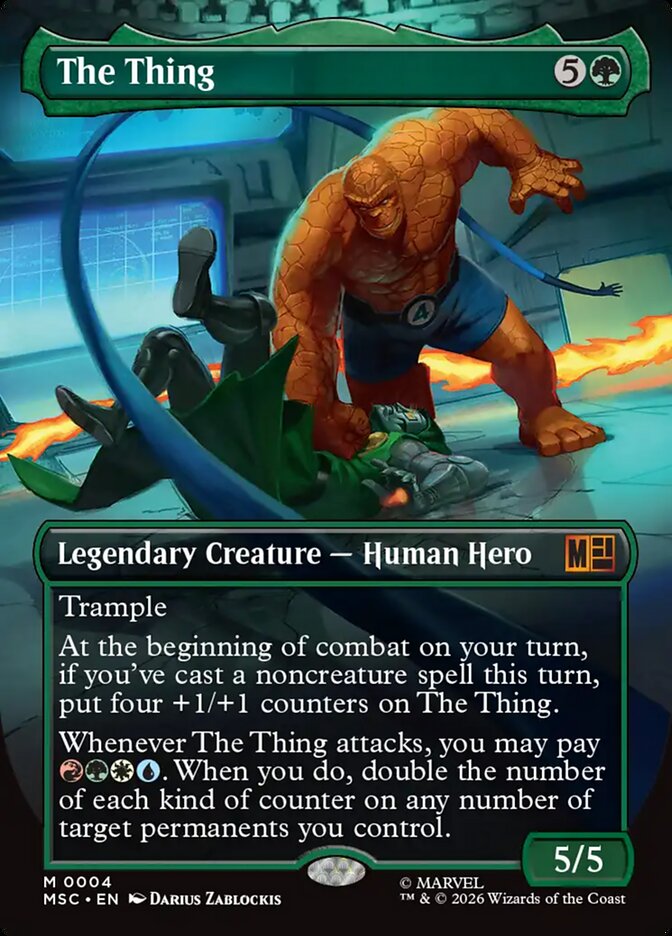The Thing 4 (Commander: Marvel Super Heroes)  - Borderless | Good Games Modbury