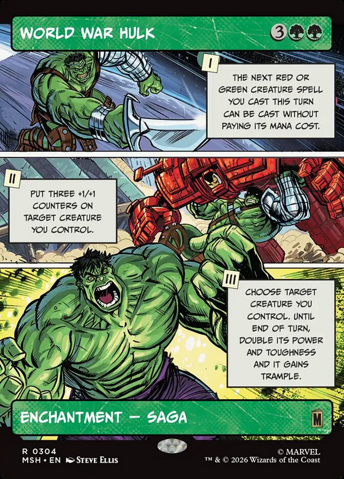 World War Hulk 304 (Marvel Super Heroes)  - Showcase Foil | Good Games Modbury