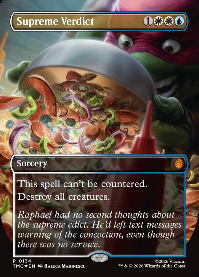 Supreme Verdict Borderless 134 (Commander: Teenage Mutant Ninja Turtles)  - Foil | Good Games Modbury