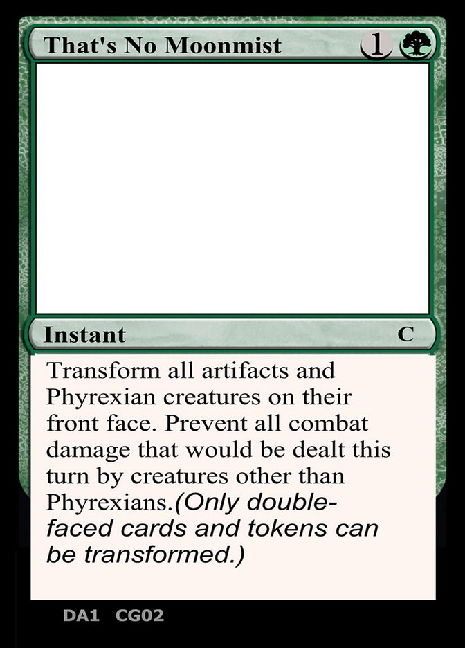 That's No Moonmist CG02b/477 (Un-Known Event Playtest Cards)  | Good Games Modbury