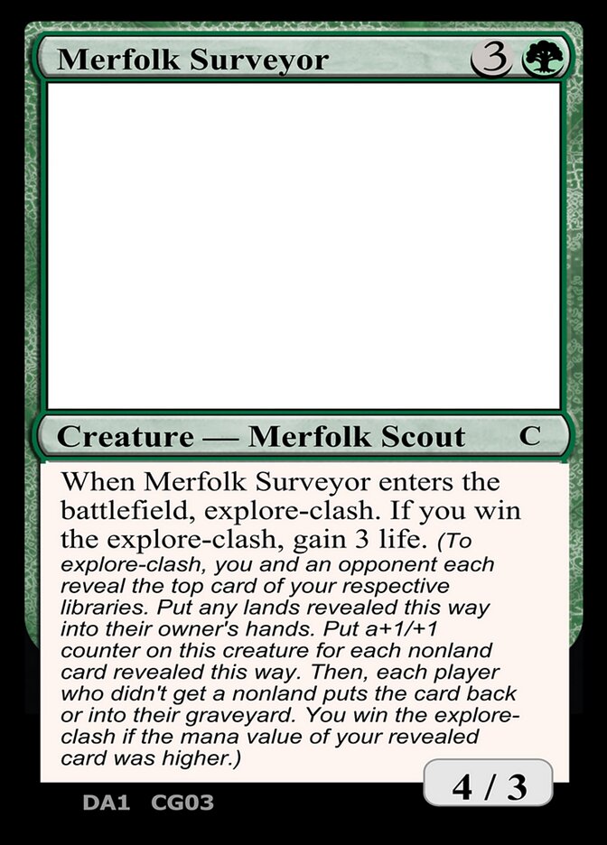 Merfolk Surveyor CG03d/477 (Un-Known Event Playtest Cards)  | Good Games Modbury