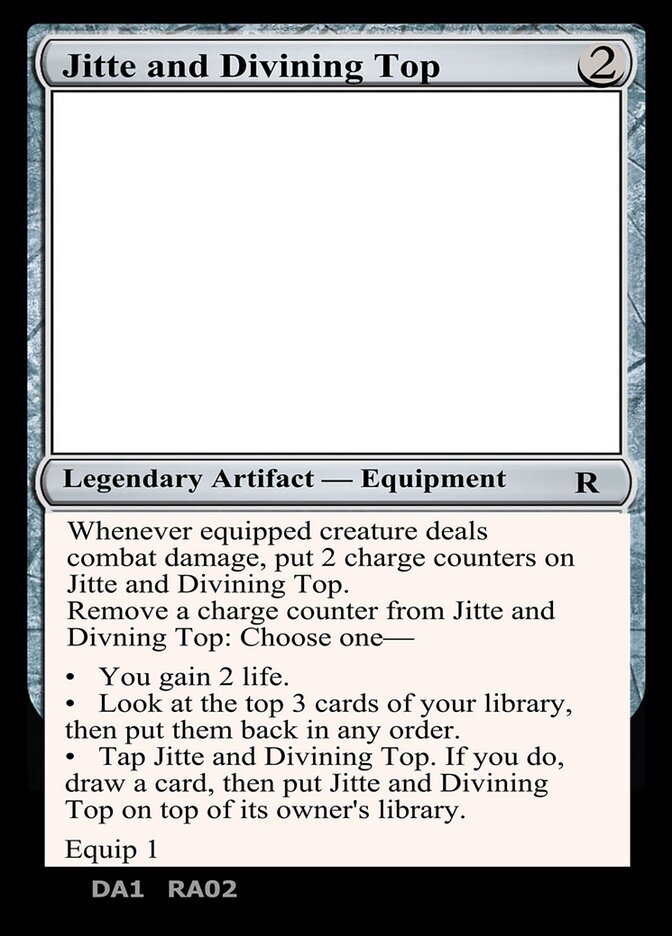Jitte and Divining Top RA02c/477 (Un-Known Event Playtest Cards)  | Good Games Modbury