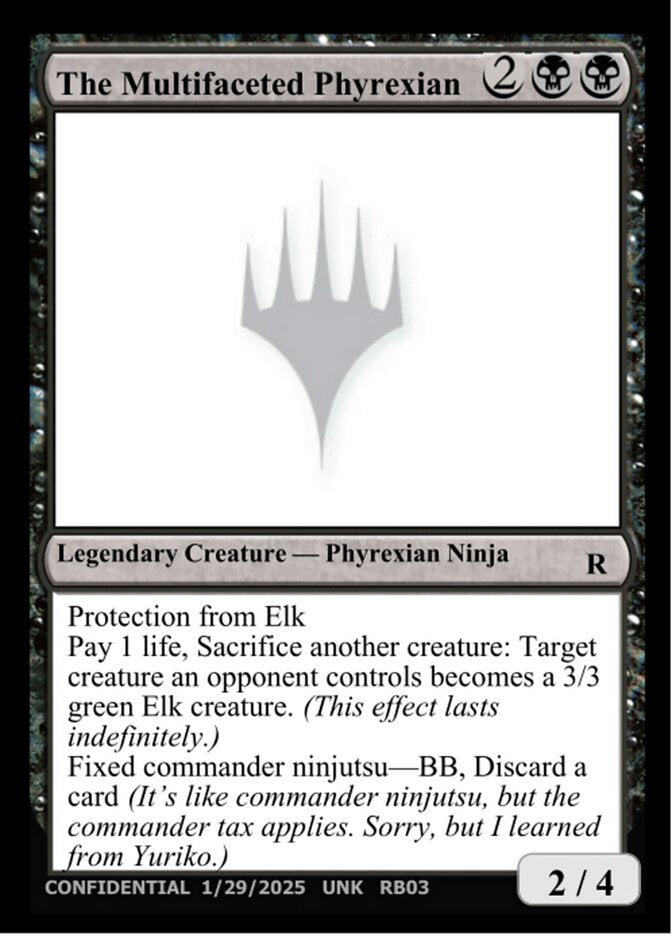 The Multifaceted Phyrexian RB03/477 (Un-Known Event Playtest Cards)  | Good Games Modbury