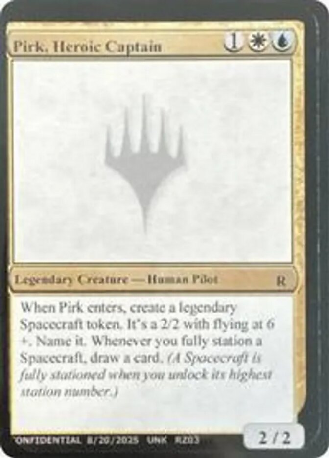 Pirk, Heroic Captain RZ03n/477 (Un-Known Event Playtest Cards)  | Good Games Modbury