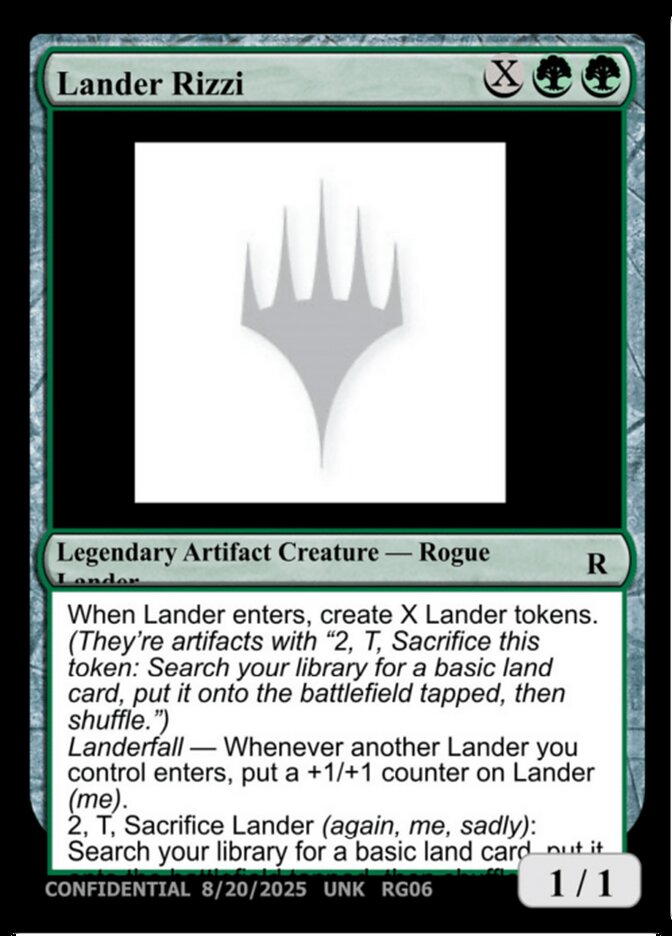 Lander Rizzi RG06c/477 (Un-Known Event Playtest Cards)  | Good Games Modbury