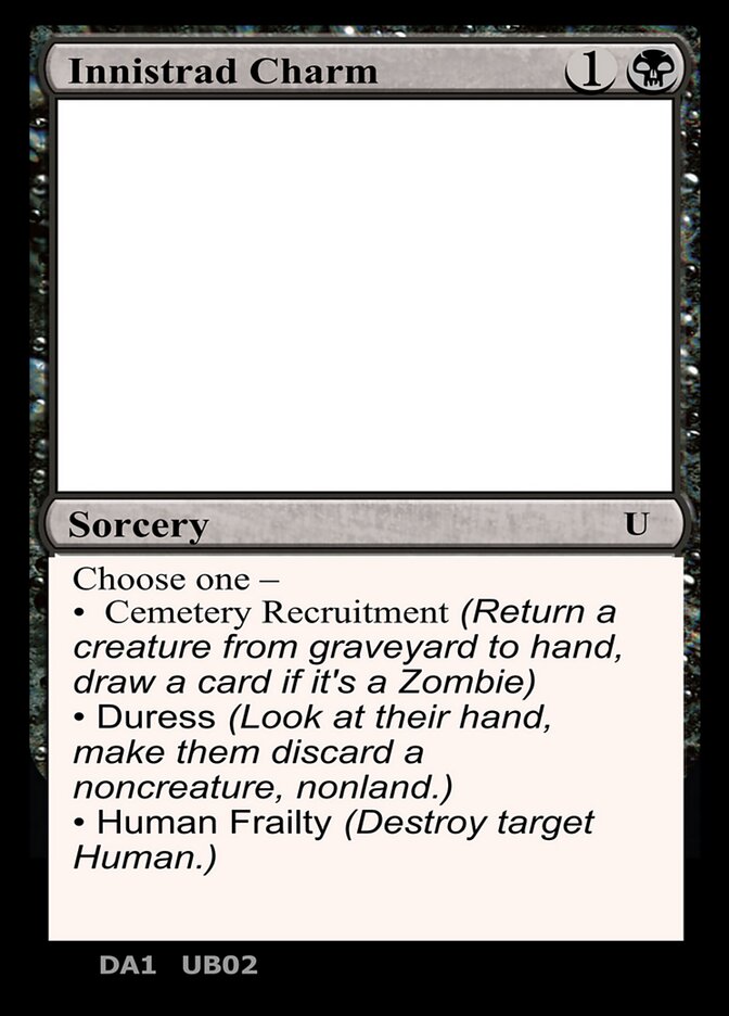 Innistrad Charm UB02c/477 (Un-Known Event Playtest Cards)  | Good Games Modbury