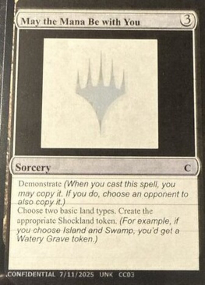 May the Mana Be with You CC03/477 (Un-Known Event Playtest Cards)  | Good Games Modbury