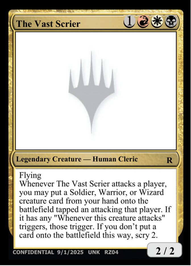 The Vast Scrier RZ04u/477 (Un-Known Event Playtest Cards)  | Good Games Modbury