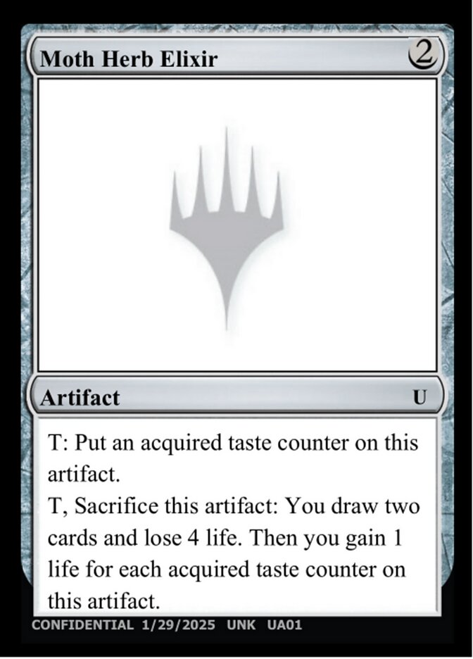 Moth Herb Elixir UA01c/477 (Un-Known Event Playtest Cards)  | Good Games Modbury