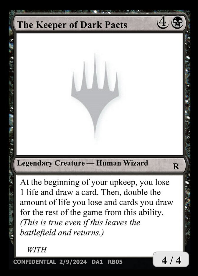 The Keeper of Dark Pacts RB05/477 (Un-Known Event Playtest Cards)  | Good Games Modbury