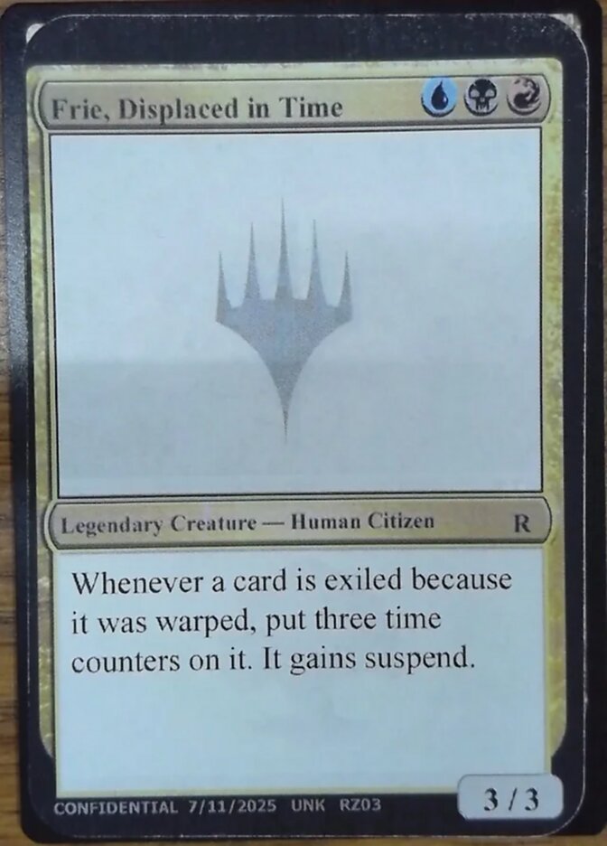 Frie, Displaced in Time RZ03m/477 (Un-Known Event Playtest Cards)  | Good Games Modbury