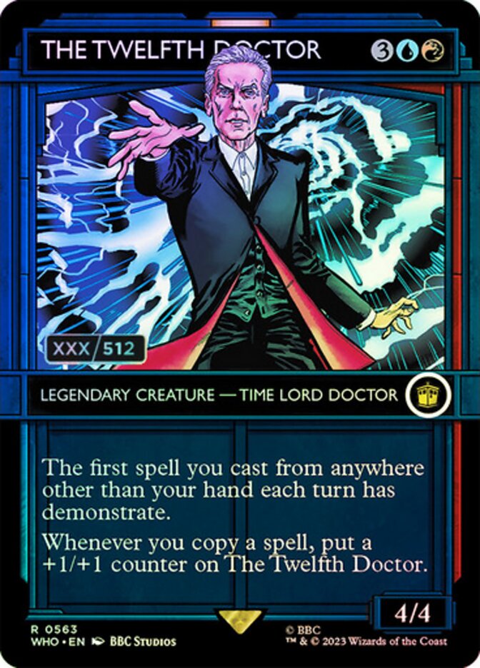 The Twelfth Doctor Seralized 563z/331 (Universes Beyond: Doctor Who)  - Double Rainbow Foil | Good Games Modbury