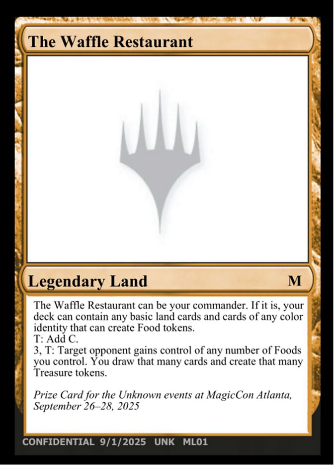 The Waffle Restaurant ML01/477 (Un-Known Event Playtest Cards)  | Good Games Modbury