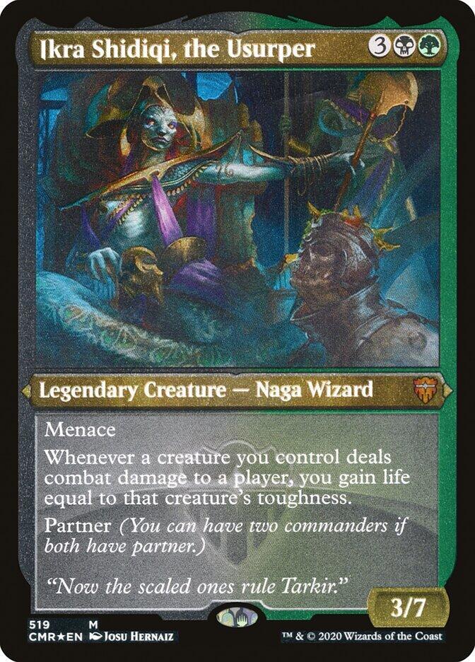 Ikra Shidiqi the Usurper Foil Etched 519 (Commander Legends)  - Foil | Good Games Modbury
