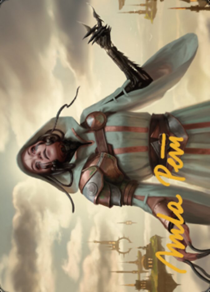 Phyrexian Missionary Art Card (Gold-Stamped Signature) [Dominaria United Art Series] | Good Games Modbury