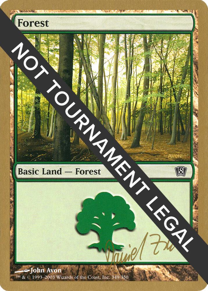 Forest 349 2003 Daniel Zink 8ED dz349/142 (World Championship Decks)  | Good Games Modbury