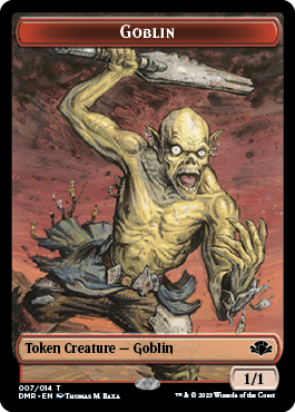 Goblin // Sheep Double-Sided Token [Dominaria Remastered Tokens] | Good Games Modbury