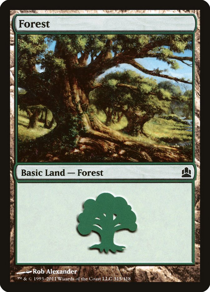 Forest (315) [Commander 2011] | Good Games Modbury