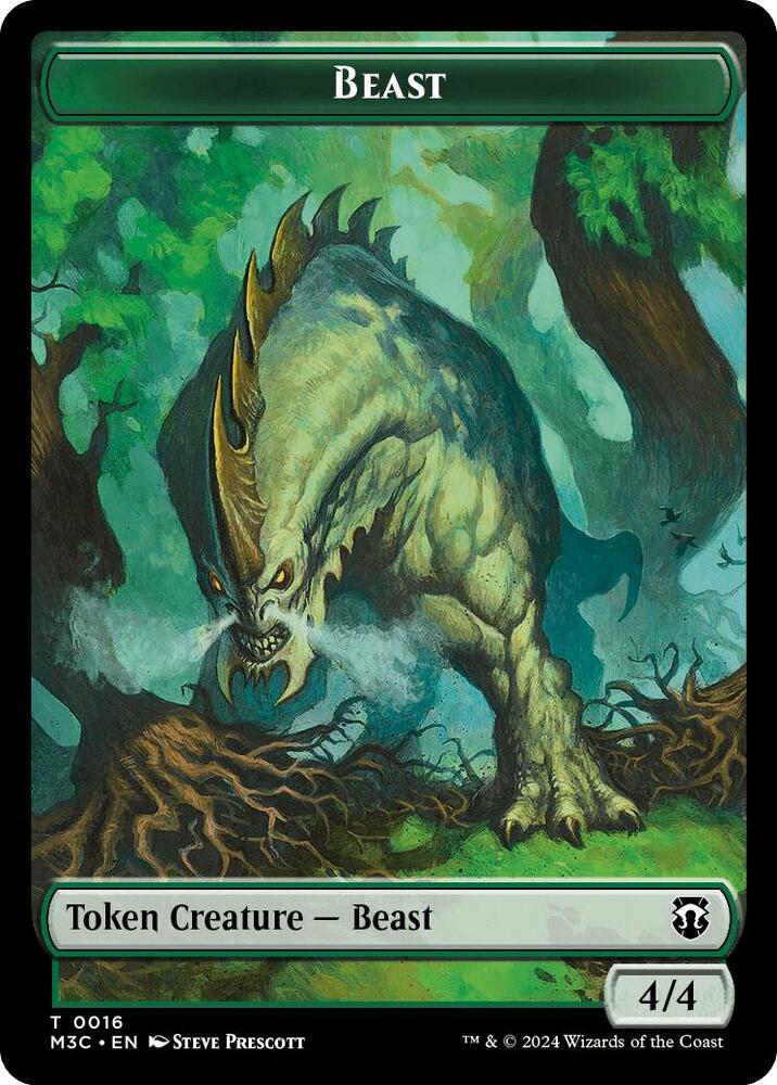 Beast 0016 Copy Double Sided Token 16 // 1 (Commander: Modern Horizons 3)  | Good Games Modbury