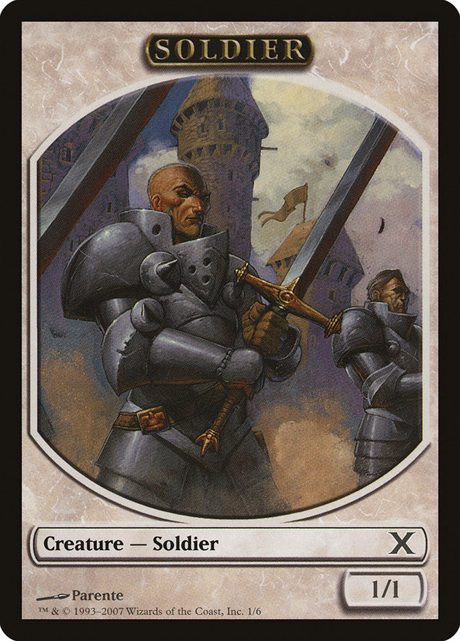 Soldier Token [Tenth Edition Tokens] | Good Games Modbury