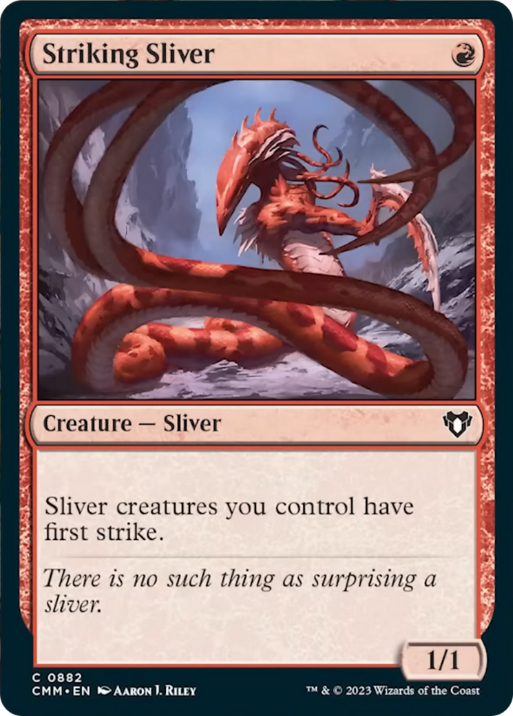 Striking Sliver [Commander Masters] | Good Games Modbury