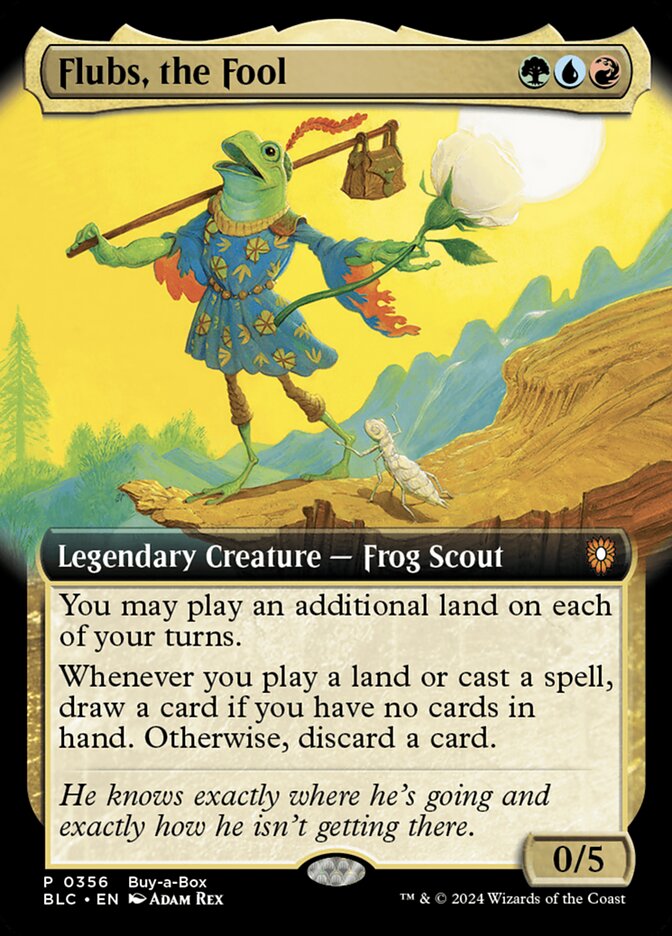 Flubs the Fool Extended Art 356 (Buy-A-Box Promos)  - Foil | Good Games Modbury