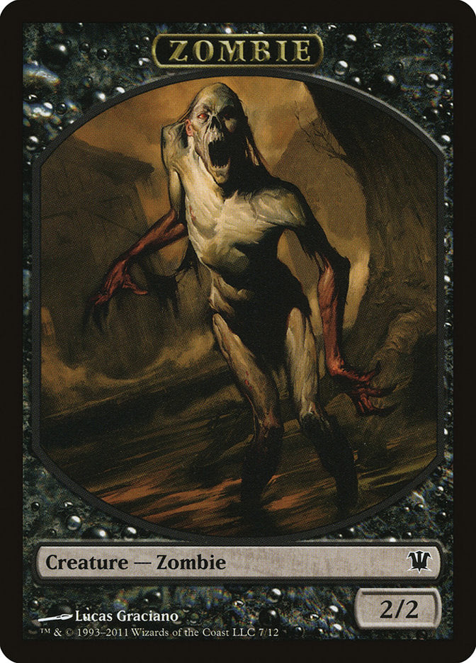 Zombie Token (7/12) [Innistrad Tokens] | Good Games Modbury