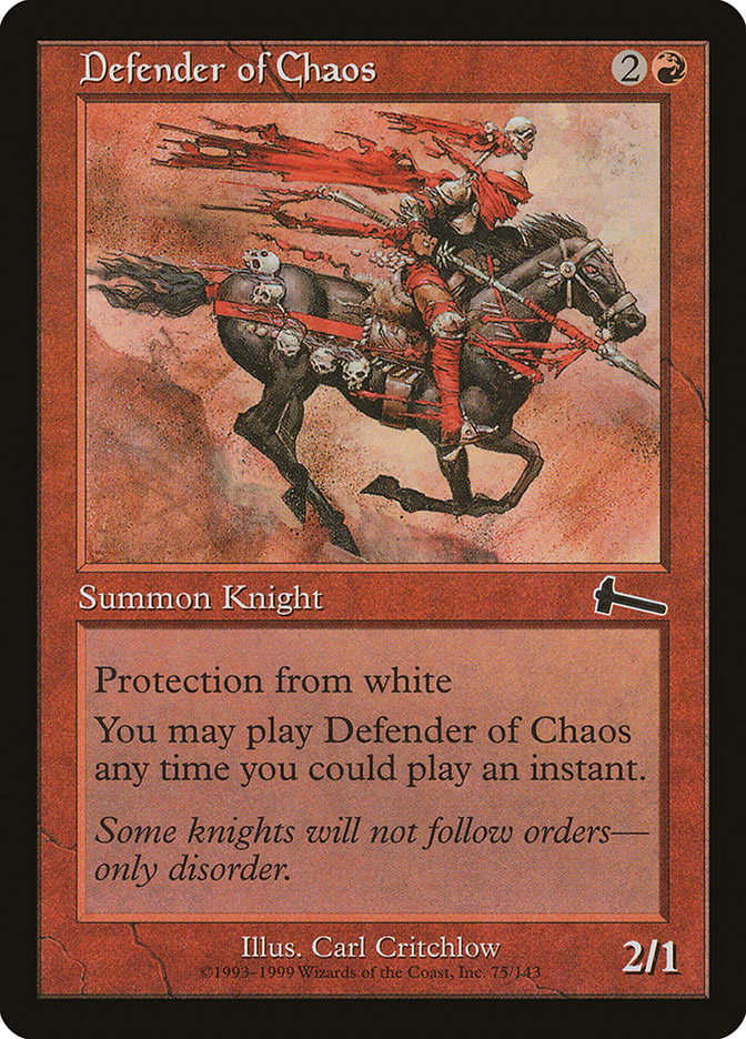 Defender of Chaos 75/143 (Urza's Legacy)  - Foil | Good Games Modbury