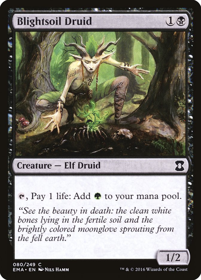 Blightsoil Druid 80/249 (Eternal Masters)  - Foil | Good Games Modbury