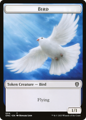 Bird // Cat Double-Sided Token [Phyrexia: All Will Be One Commander Tokens] | Good Games Modbury