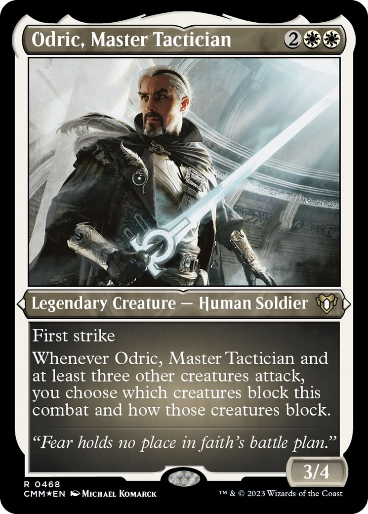 Odric, Master Tactician (Foil Etched) [Commander Masters] | Good Games Modbury