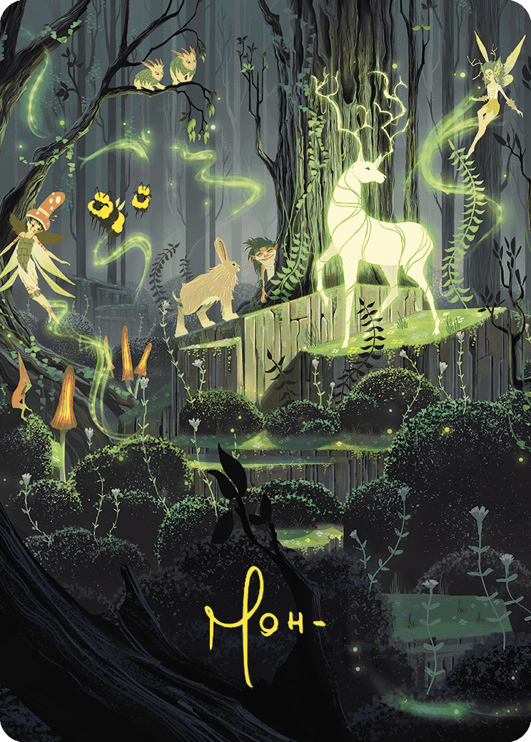 Primal Vigor Art Card (Gold-Stamped Signature) [Wilds of Eldraine Art Series] | Good Games Modbury